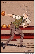 Bowling à Bruxelles (Caricature de Léopold II)