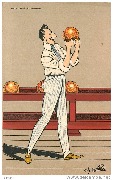 Bowling  à Madrid (Caricature d'Alphonse XIII)