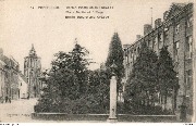Poperinghe. Berten Plaats en het Bollege - Place Bertin et Collège - Bertin Square and College