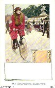 (Cycliste en rouge)