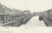 Tournai. L'escaut et le marché