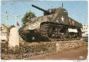Bastogne. Le Tank place du Général Mac Auliffe [Borne de la Liberté remplace buste déplacé]