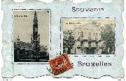 Souvenir de Bruxelles Hôtel de Ville et Théatre du Parc