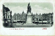 Bruges. Statue de Breidel et de Coninc