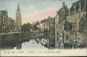 Bruges. Quai du Rosaire et Tour Notre-Dame