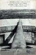 Knocke sur Mer.Batterie Wilhelm II-Canon de la pièce mesurant 16m...