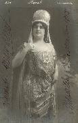Mlle Béral. Monnaie. Autographe Marseille 1913