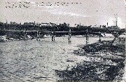 Ruines de Nieuport 1914-1918. Passerelle ancien canal de Furnes