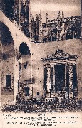 Campagne de 1914-1915. La Chapelle du Saint-Sacrement à la Cathédrale Saint-Martin après le bombardement - Chapel of the Holy Sacrament