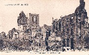 Campagne de 1914-1915. Ypres. L'Hôtel de Ville après le bombardement - The Townhall after the bombardment