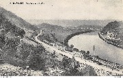La Meuse Panorama vers Tailfer(chemin de fer)