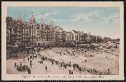 Ostende. Les Grands Hôtels de la Digue vers le Chalet Royal