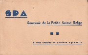 Spa. Carnet - Souvenir de la Petite Suisse Belge