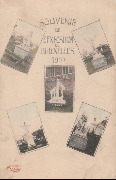Souvenir de l'Exposition de Bruxelles 1910. (5 CP avec statues)