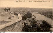 Namur-Citadelle. Tourelle des guetteurs et confluent de Sambre et Meuse