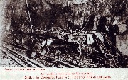 La terrible catastrophe du Métropolitain. Station des couronnes. Paris le 11 Août 1903. Près de 100 morts