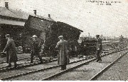 Catastrophe de Contich 21 Mai 1908 (wagon sur le flanc)
