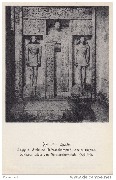 Egypte Saqquare St&egrave;le de Nefersestemptah Ancien Empire-Stela van ...