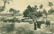 4. Sc&egrave;ne du Caire. Porteuses d'eau et tentes