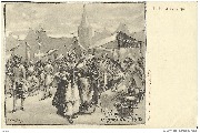 Le Vieux Liège à l'Exposition de 1905. Sur la place publique
