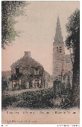 Lembecq; L'Eglise et la chaussée de Braine-le-Château