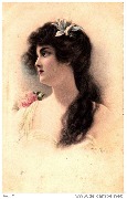 Portrait d'une femme brune