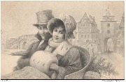 Couple en voyage, l'hiver