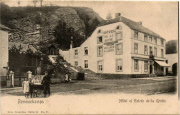 Remouchamps. Hôtel et entrée des grottes