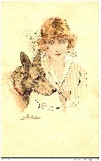 Les Chiens de ces Dames. (Chien-loup)