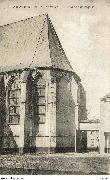 Abbaye de la Cambre &agrave; Bruxelles.Abside de l'eglise Publicit&eacute; sBP