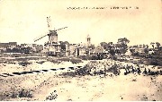Knocke s-Mer. Panorama - l'Eglise et le Moulin