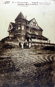 Knocke Zoute. Pension Restaurant Lekkerbek - La dernière villa de la côte belge