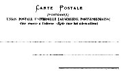 UPU Carte Postale - (Postkaart) (côté reservé à l'adresse - Zijde voor het adress alleen) 3 lignes pas de timbre