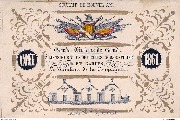 Souhait  de Nouvel An Garde civique de Gand ann&eacute;e 1861