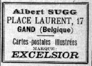 Albert Sugg Publicit&eacute; Almanach Bruxelles 1903