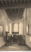 Vieux château. Intérieur actuel de la chapelle du XVe en restauration Vieux château. Intérieur actuel de la chapelle du XVe en restauration