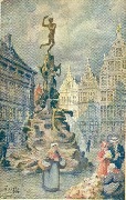 Antwerpen. Het Brabomonument  Anvers. Le Monument Brabo