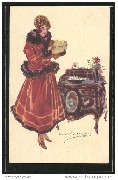 Femme lisant un t&eacute;l&eacute;gramme