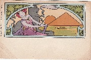 Femme devant pyramide par Kosa Femme devant pyramide par Kosa