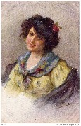 Gitane au corsage jaune