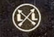  L L s&eacute;par&eacute;s par 2 fl&egrave;ches crois&eacute;es dans un cercle