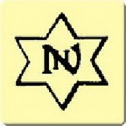 N dans une &eacute;toile &agrave; 6 branches+fond autre lettre 