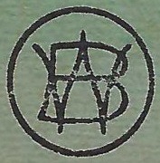  W B entrecrois&eacute;s dans un cercle