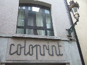 Logo coloprint toujours visible, rue de Villers &agrave; Bruxelles