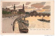 Dresden von der Karolenbr&uuml;cke