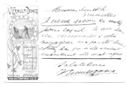 V. Ernult-Doncq. Labore Perveniam. Rue des chartreux 26-28 (autographe VED !)