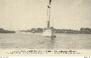 Arrivée du yacht Alberta, dans le port de Bruges