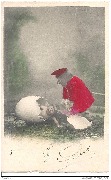 Bébé sortant d'un oeuf