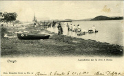 Lavandi&egrave;res sur la rive &agrave; Boma