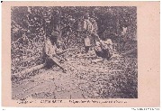 Congo Belge. Pr&eacute;paration de lignes pour construction